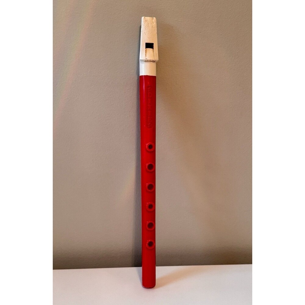 Kid's Toy: Vintage Dixie Red Plastic Recorder